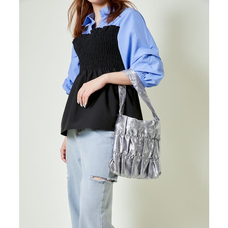 《シャーリング×立体フォルム》レディース ミニトートバッグ 軽量 春夏秋冬 | GORGE  | 詳細画像1 