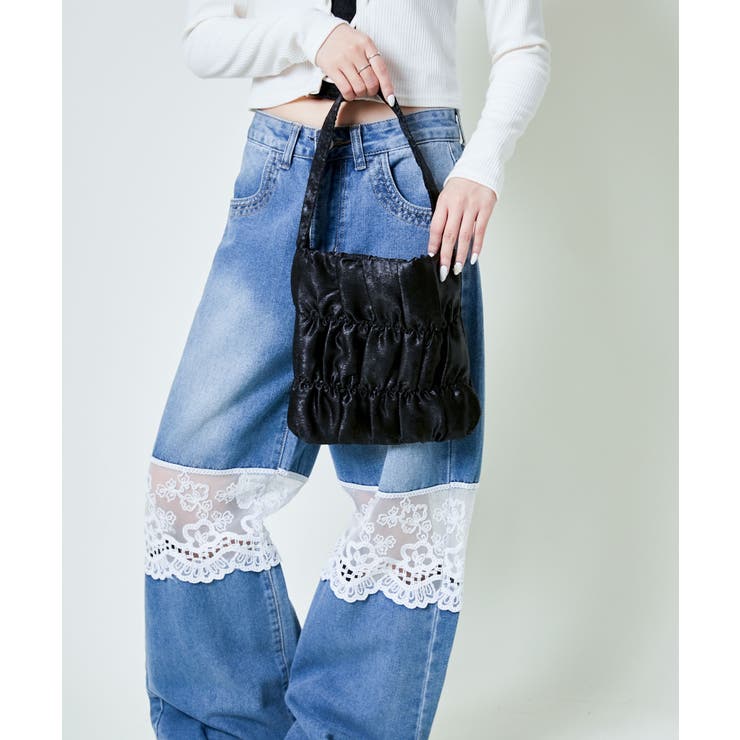 《シャーリング×立体フォルム》レディース ミニトートバッグ 軽量 春夏秋冬 | GORGE  | 詳細画像3 