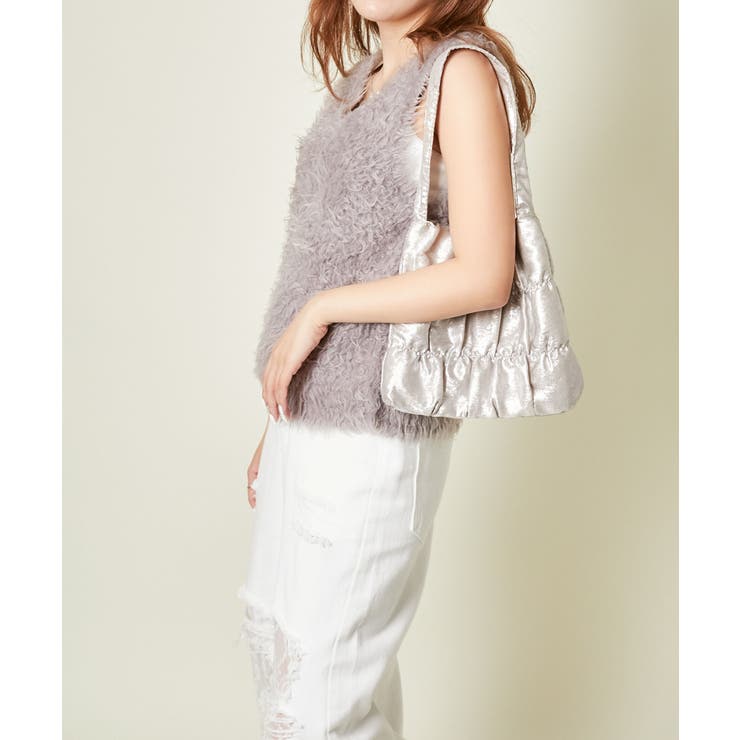 《シャーリング×立体フォルム》レディース ミニトートバッグ 軽量 春夏秋冬 | GORGE  | 詳細画像5 