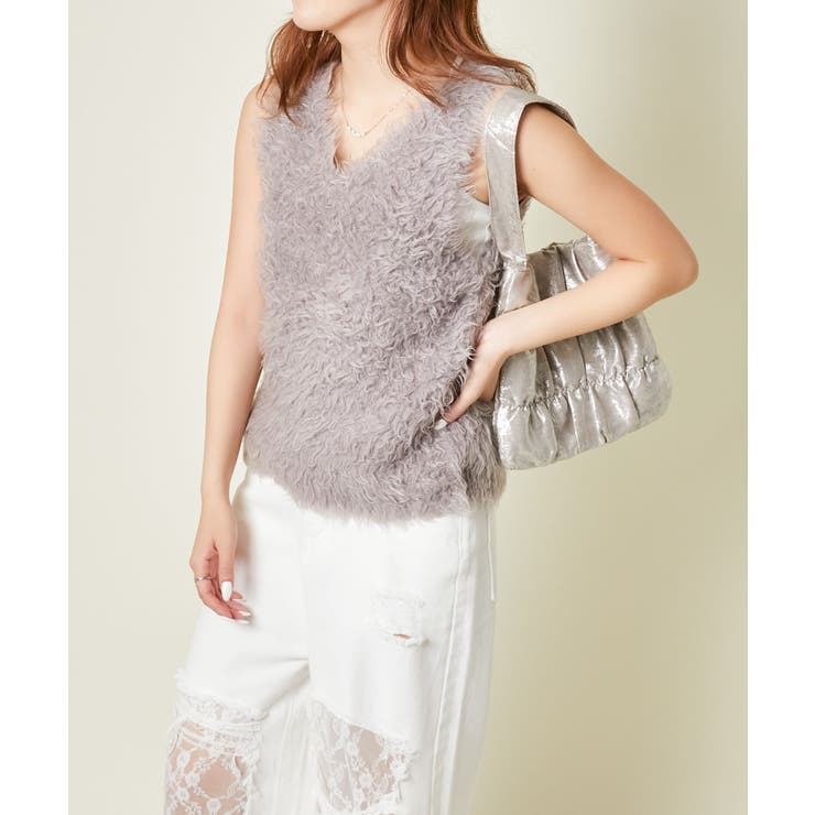 《シャーリング×立体フォルム》レディース ミニトートバッグ 軽量 春夏秋冬 | GORGE  | 詳細画像7 