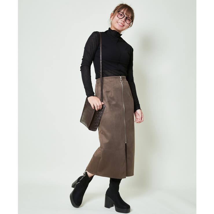 《透け感×メロウフリル》レイヤード主役トップス／華奢見えハイネック | GORGE  | 詳細画像3 