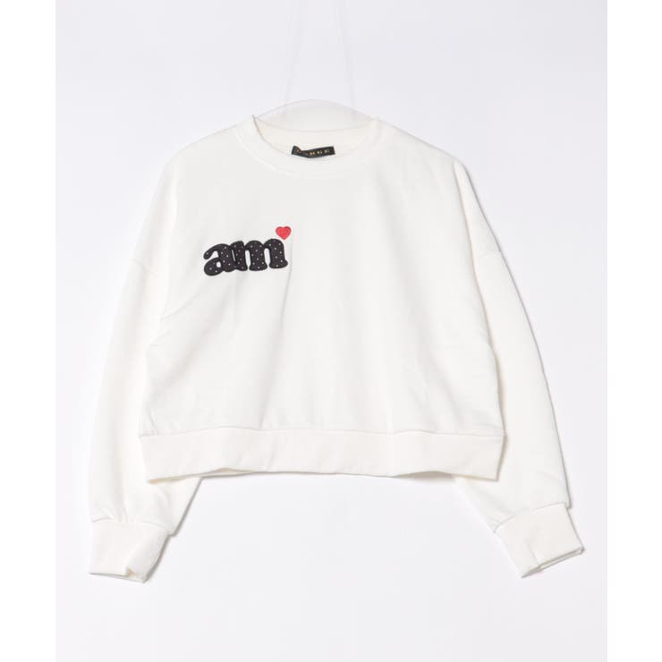 《ロゴ×ハート刺繍》レディース 裏毛スウェット 短丈プルオーバー | GORGE  | 詳細画像14 