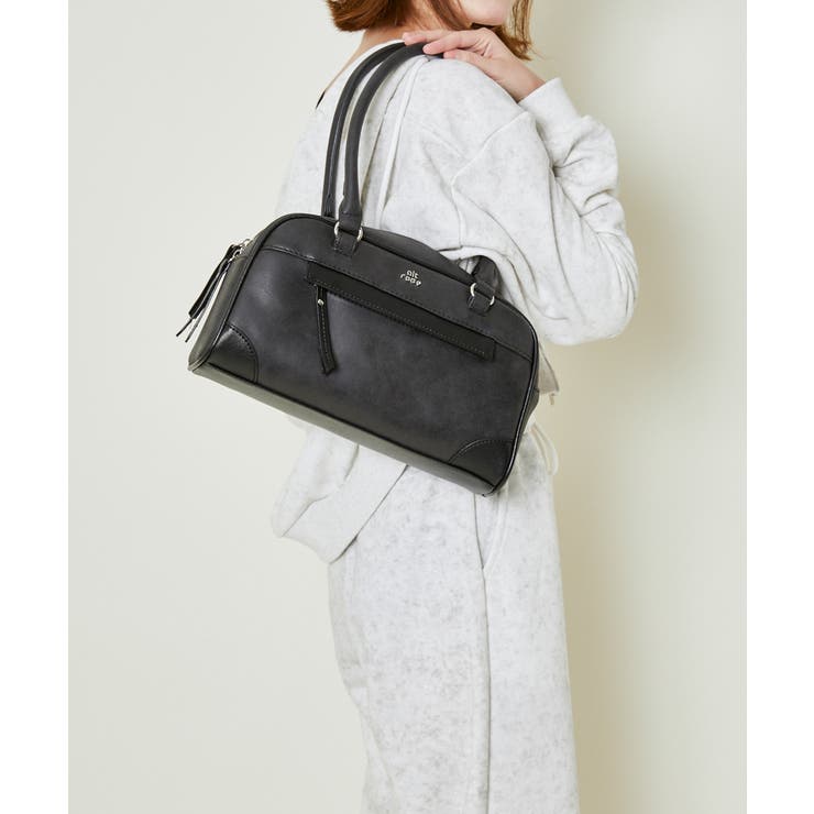 ブラック | レディース ボストン型 2WAYショルダーバッグ | GORGE 