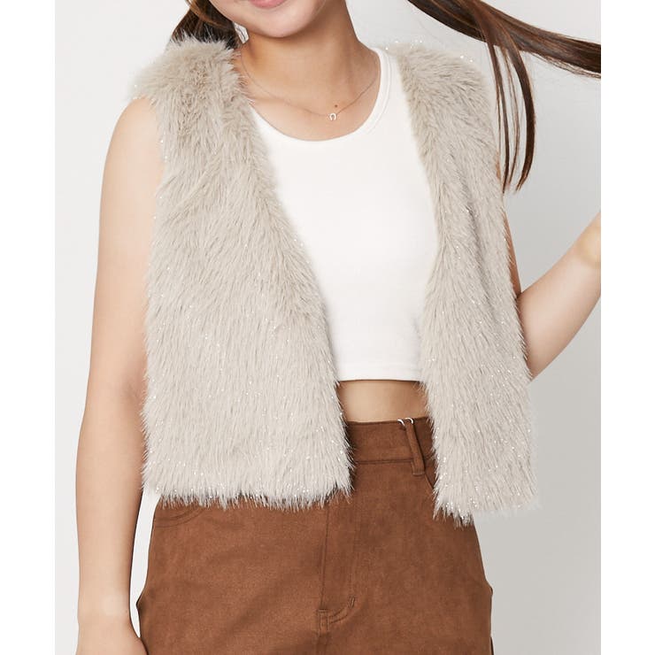 《ふわモコ×ショート丈》レディース フェイクファー ベスト 秋冬アウター | GORGE  | 詳細画像9 