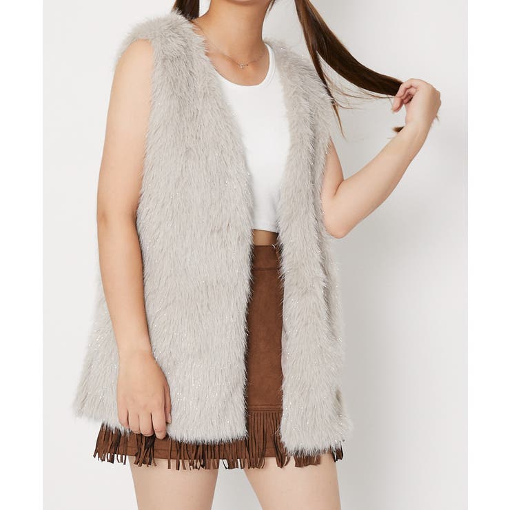 《ふわふわフェイクファー×こなれ感》レディース ファーベスト 秋冬 | GORGE  | 詳細画像4 