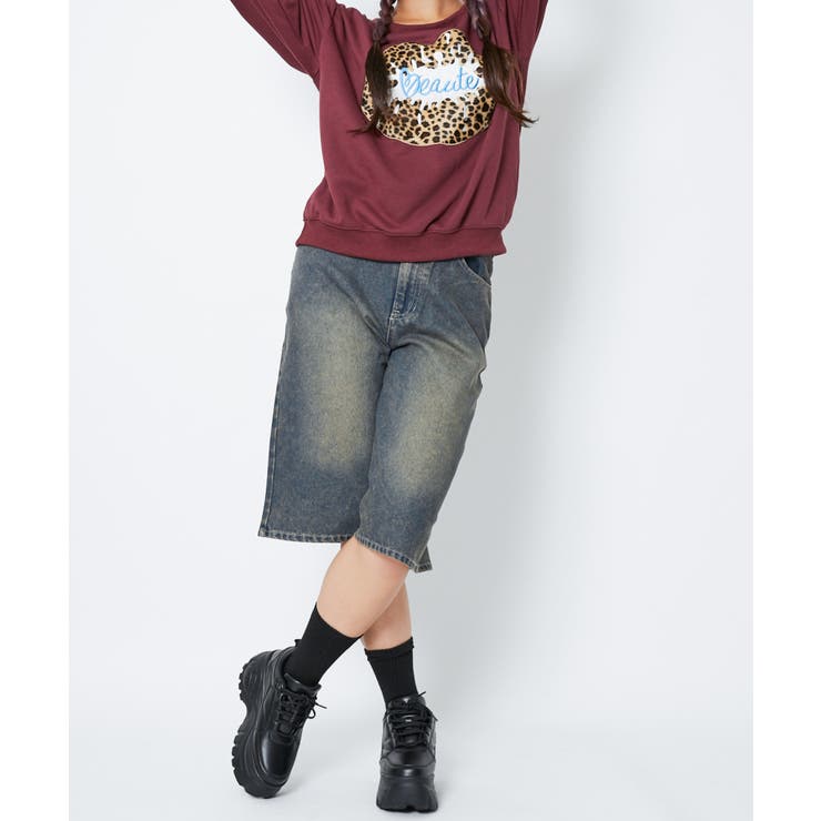 《ヴィンテージ加工×ラフシルエット》レディース デニム ハーフパンツ | GORGE  | 詳細画像1 