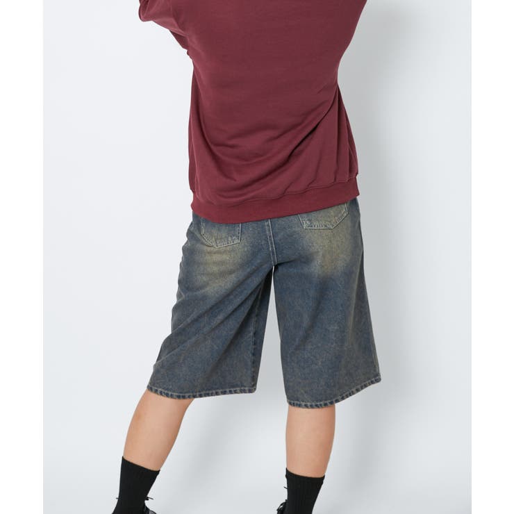 《ヴィンテージ加工×ラフシルエット》レディース デニム ハーフパンツ | GORGE  | 詳細画像3 