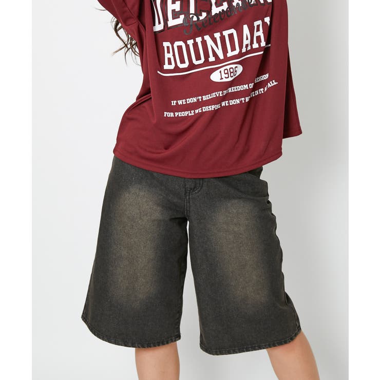 《ヴィンテージ加工×ラフシルエット》レディース デニム ハーフパンツ | GORGE  | 詳細画像7 