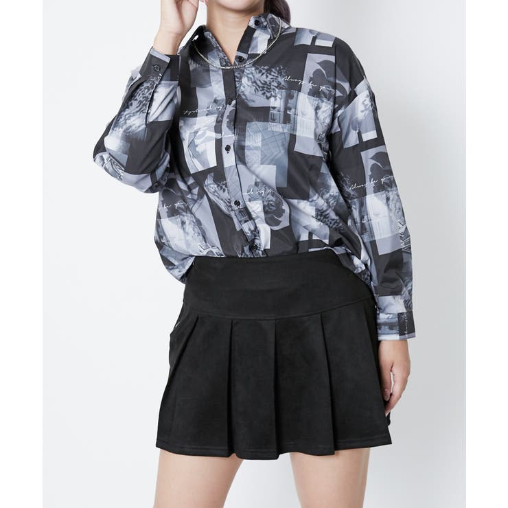 《モノトーンフォトプリント》レディース オーバーサイズ シャツ | GORGE  | 詳細画像1 