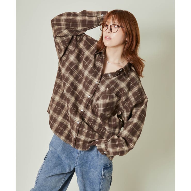 レディース チェックシャツ ビッグシルエット | GORGE  | 詳細画像1 