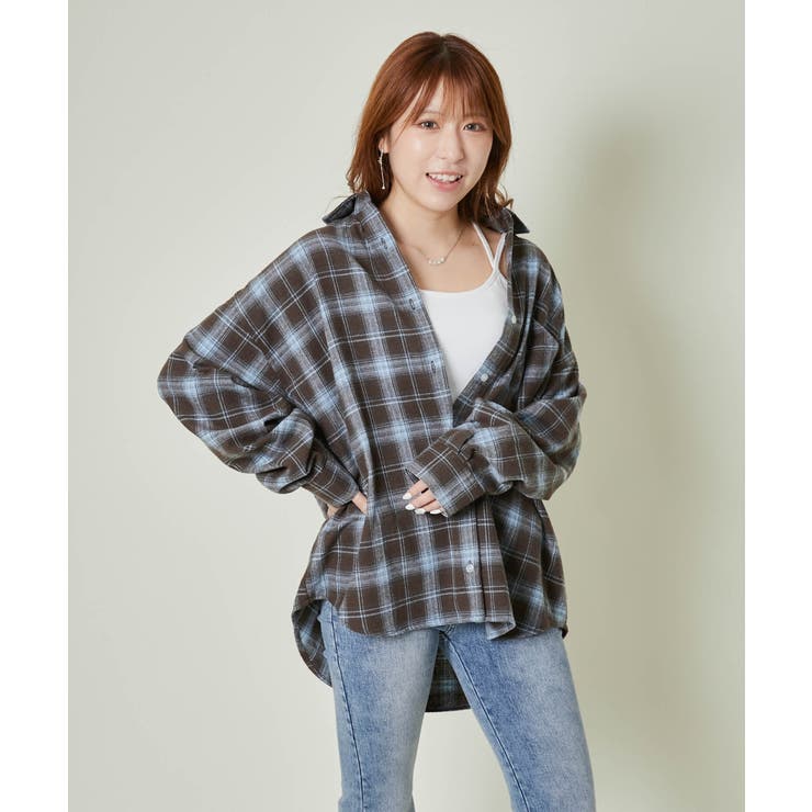 レディース チェックシャツ ビッグシルエット | GORGE  | 詳細画像7 