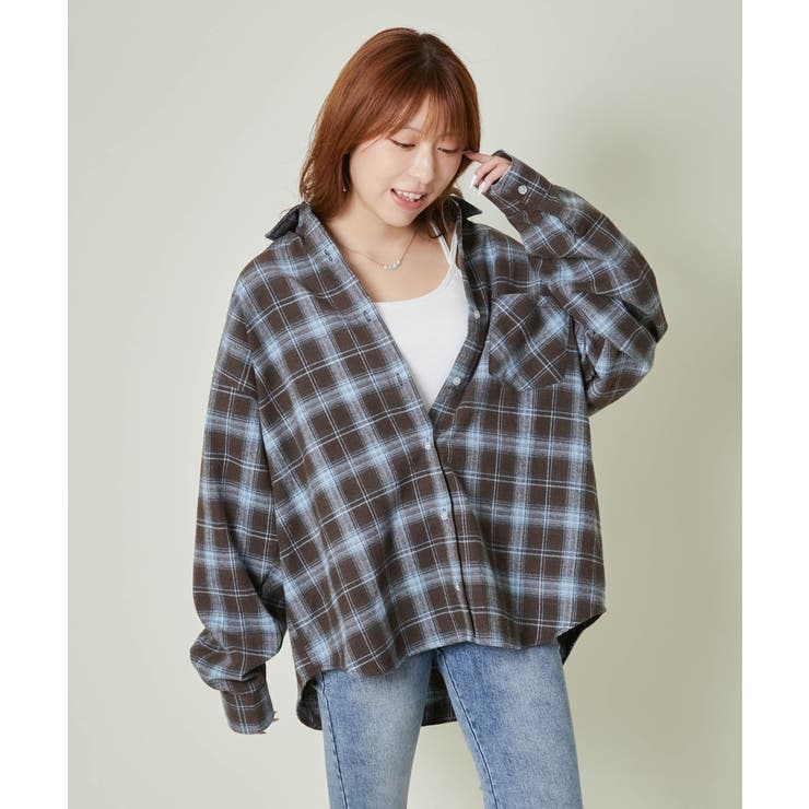 レディース チェックシャツ ビッグシルエット | GORGE  | 詳細画像8 