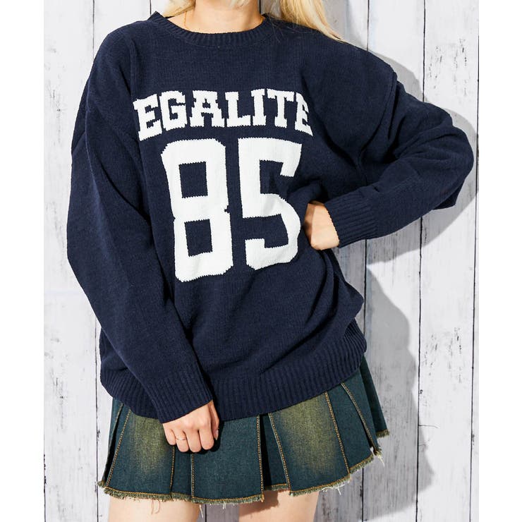 《カレッジロゴ×ナンバリング》レディース モールニット プルオーバー | GORGE  | 詳細画像10 