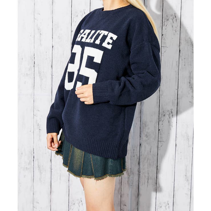 《カレッジロゴ×ナンバリング》レディース モールニット プルオーバー | GORGE  | 詳細画像11 