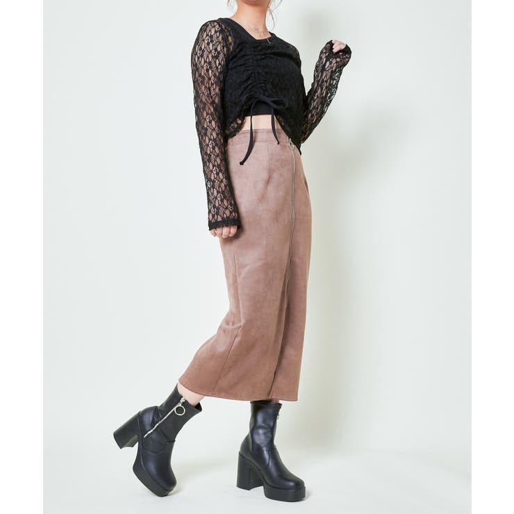 《透けレース×ドロスト》アシメトップス／色気と抜け感のいいとこ取り | GORGE  | 詳細画像3 