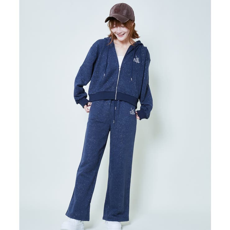 レディース ジップアップパーカー 長袖[品番：GORW0010287