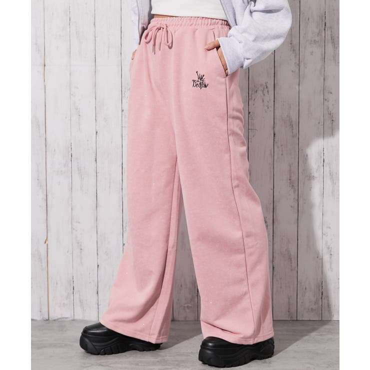 裏毛スウェットパンツ ワイドフィット カジュアル◎[品番：GORW0010305