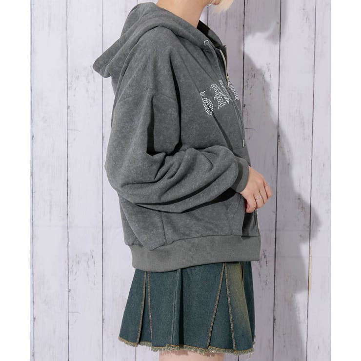 レディース ジップパーカー 裏毛 | GORGE  | 詳細画像8 