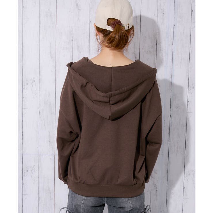 レディース ジップパーカー 裏毛 | GORGE  | 詳細画像4 