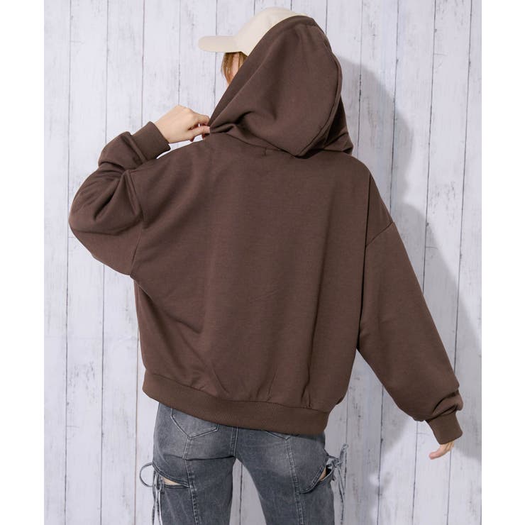 レディース ジップパーカー 裏毛 | GORGE  | 詳細画像5 