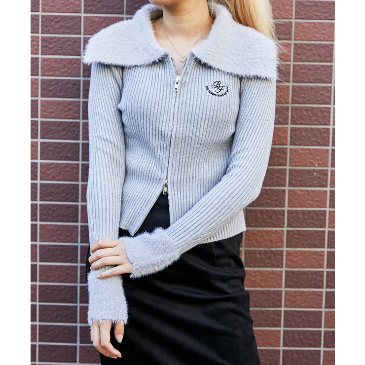 レディース Ｗジップ ニットカーディガン | GORGE  | 詳細画像1 