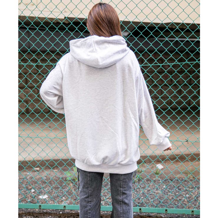 《ビッグくまプリント×ボアフェイクバッグ付き》レディース 裏毛 パーカー | GORGE  | 詳細画像5 