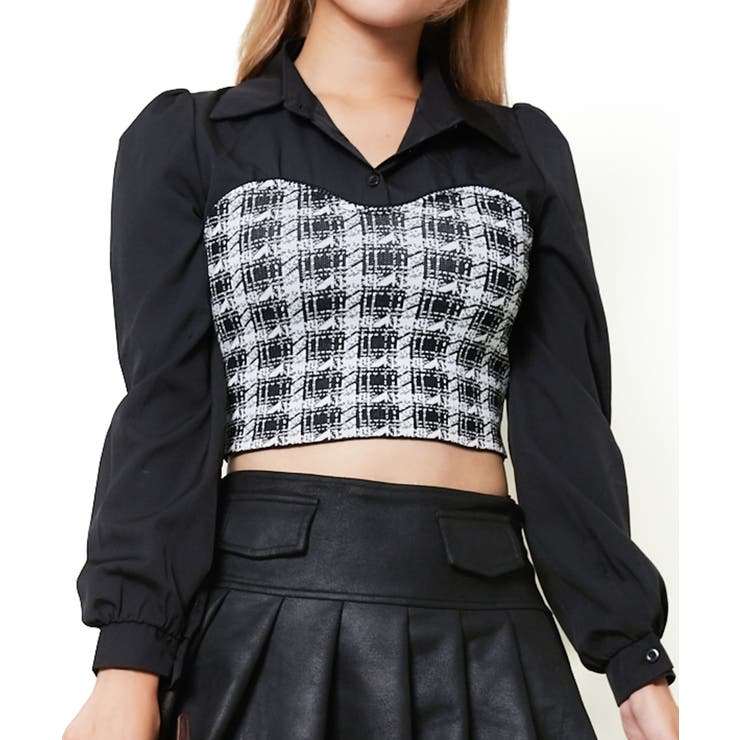 ジーフォア レディース 黒長袖シャツと白ショートパンツ ウエストポーチ3点セット ジーフォア レディース 黒長袖シャツと白ショートパンツ