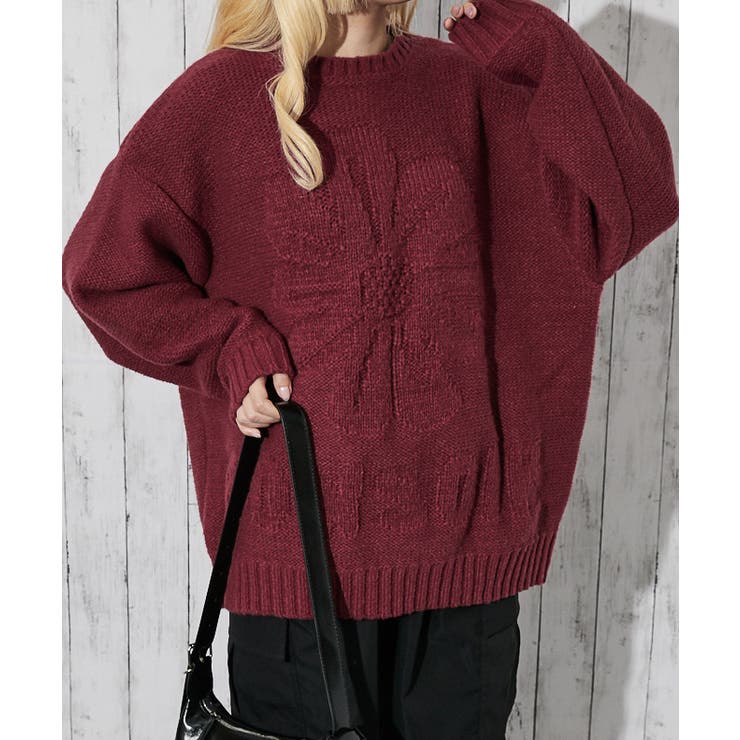 ボルドー | レディース ニットプルオーバー ゆるシルエット | GORGE 