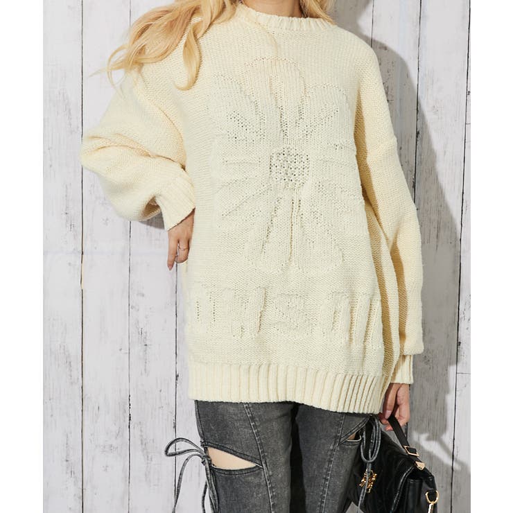 アイボリー | レディース ニットプルオーバー ゆるシルエット | GORGE 