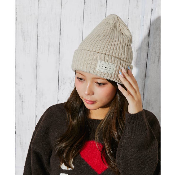 アイボリー | 《シンプル映え×あったかリブ》ユニセックス リブニット帽 防寒 小顔効果 秋冬 | GORGE 