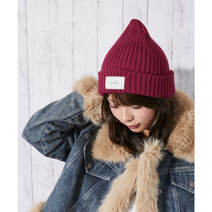 ピンク | 《シンプル映え×あったかリブ》ユニセックス リブニット帽 防寒 小顔効果 秋冬 | GORGE 