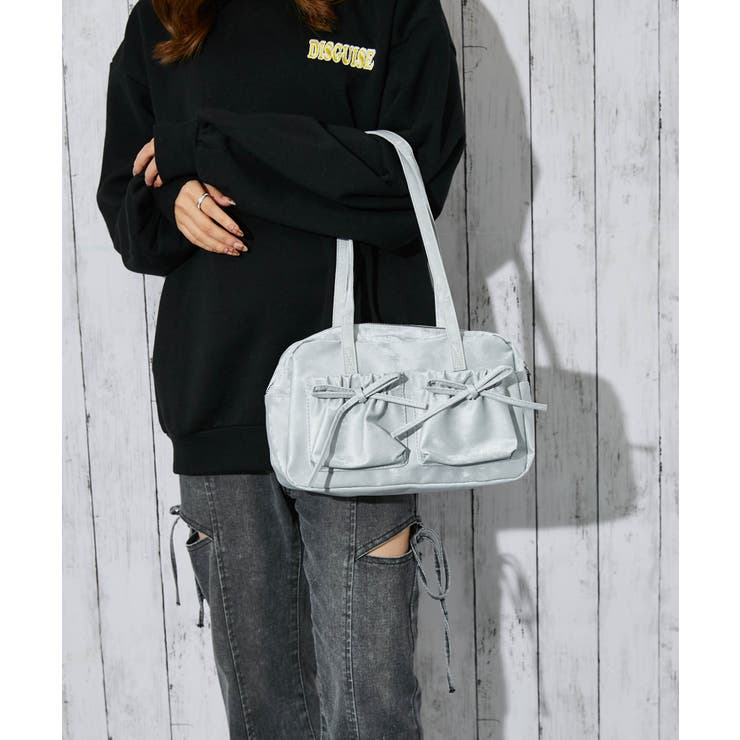 《ダブルリボン×フロントポケット》レディース ショルダーバッグ オールシーズン | GORGE  | 詳細画像3 