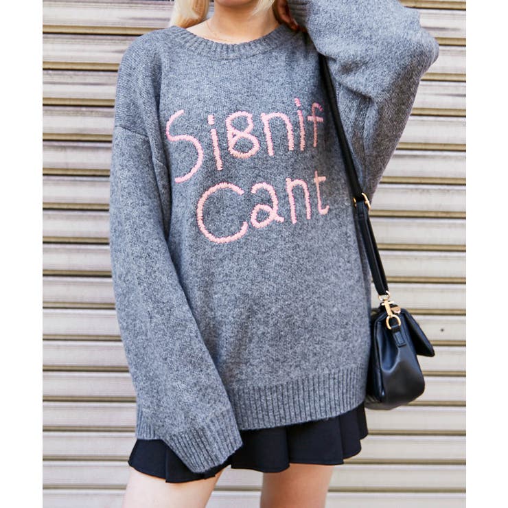 《ふんわり映え》レディース 起毛 ロゴ刺繍 ニット プルオーバー 秋冬 | GORGE  | 詳細画像9 