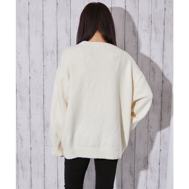 《ロゴ刺繍×フルーツモチーフ》レディース ニット プルオーバー 秋冬 | GORGE  | 詳細画像4 