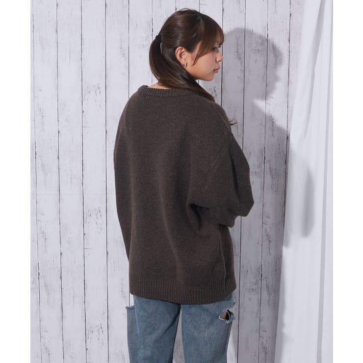 《ロゴ刺繍×フルーツモチーフ》レディース ニット プルオーバー 秋冬 | GORGE  | 詳細画像7 