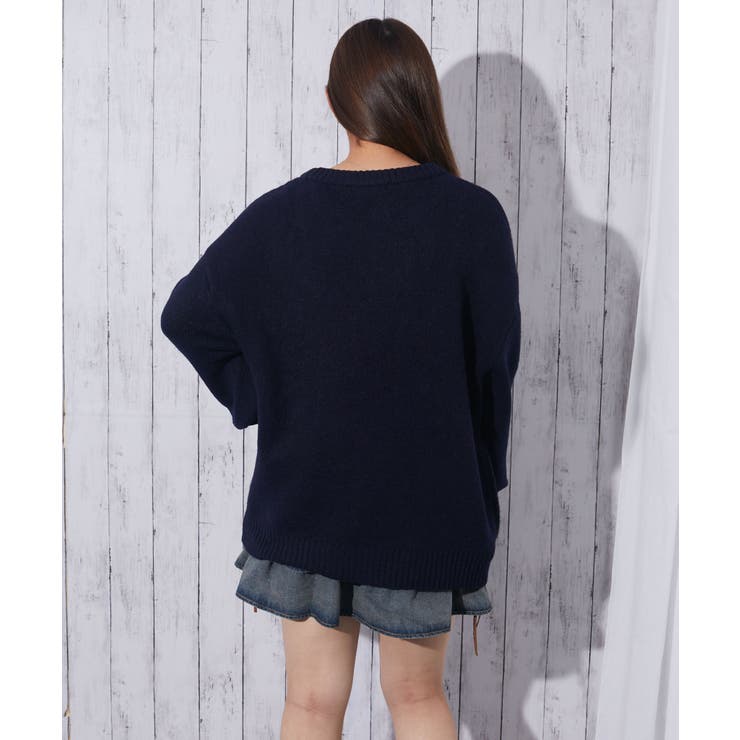 《ロゴ刺繍×フルーツモチーフ》レディース ニット プルオーバー 秋冬 | GORGE  | 詳細画像10 