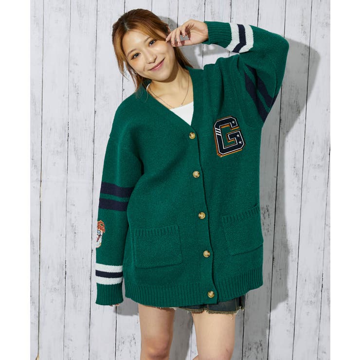 グリーン | レディース ニットカーディガン ストリート | GORGE 
