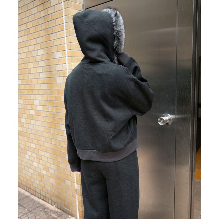 《フードファー×スウェット素材》レディース 裏起毛 ジップパーカー | GORGE  | 詳細画像6 