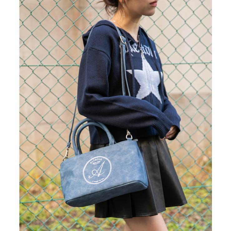 《刺繍ロゴ×２ＷＡＹ》アンティークレザー風デザイン◎大人可愛いミニトートバッグ | GORGE  | 詳細画像5 