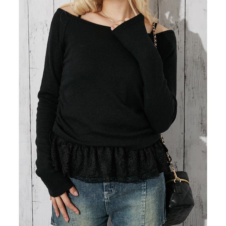 ブラック | レディース ニットソートップス アンサンブル | GORGE 