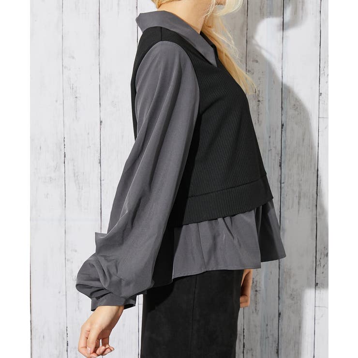 レディース テレコカットソー 布帛切替 | GORGE  | 詳細画像7 