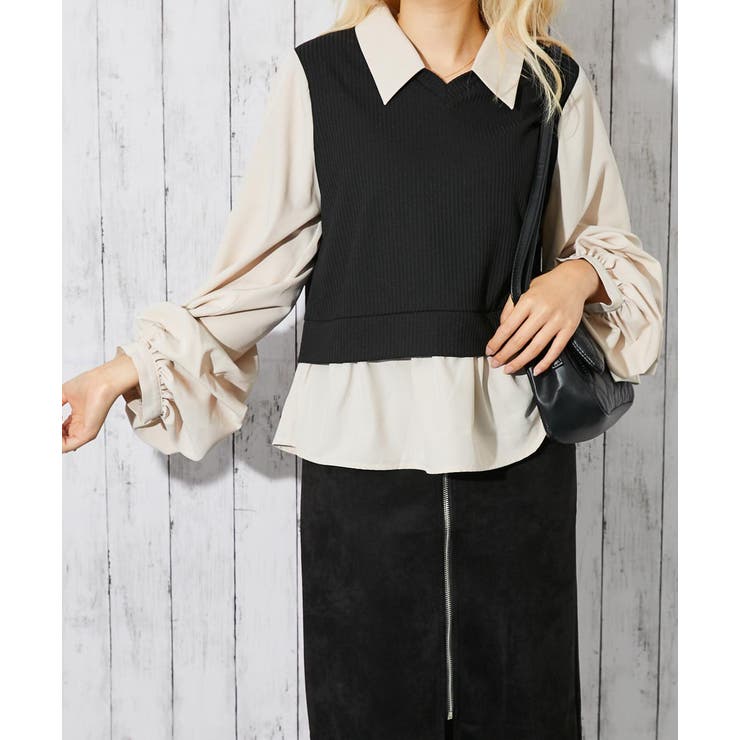 レディース テレコカットソー 布帛切替 | GORGE  | 詳細画像10 