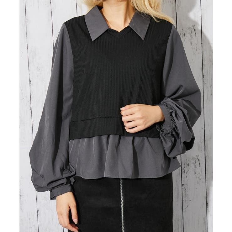 レディース テレコカットソー 布帛切替 | GORGE  | 詳細画像5 