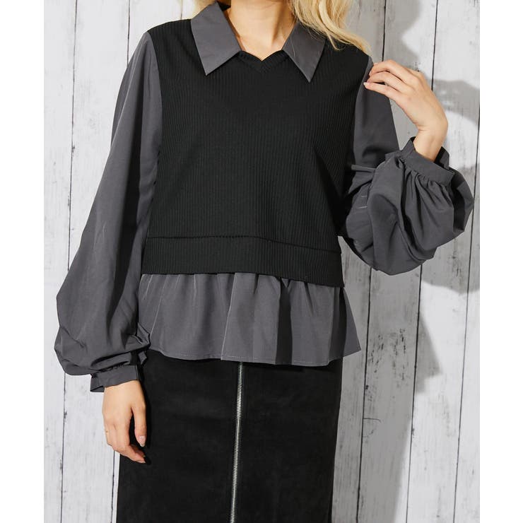 レディース テレコカットソー 布帛切替 | GORGE  | 詳細画像6 