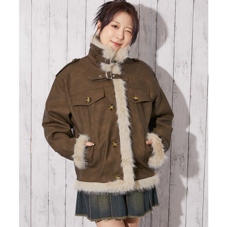 レディース ボタン留め ミドル丈ブルゾン | GORGE  | 詳細画像4 