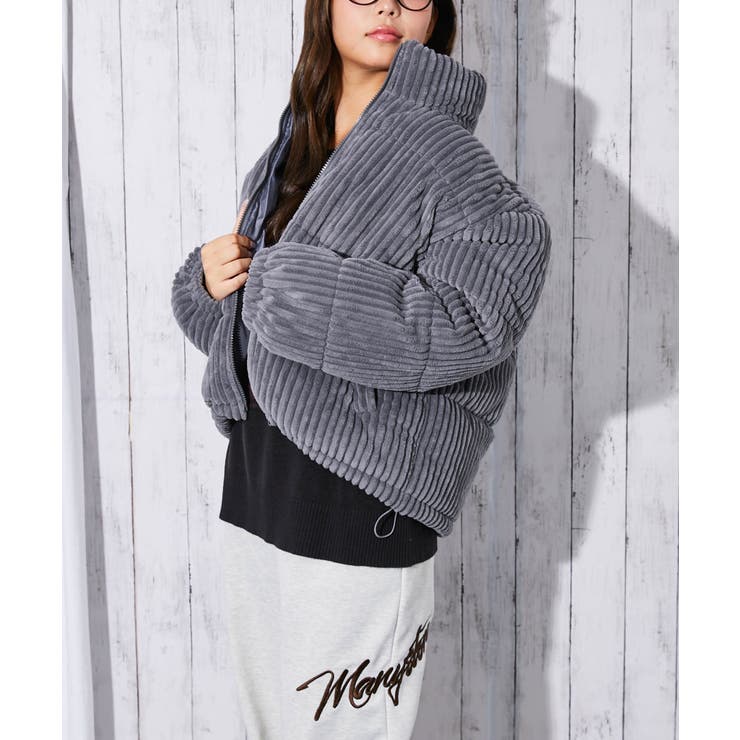 《太コーデュロイ×中綿》レディース ブルゾン 裾ドローコード付き 秋冬アウター | GORGE  | 詳細画像7 