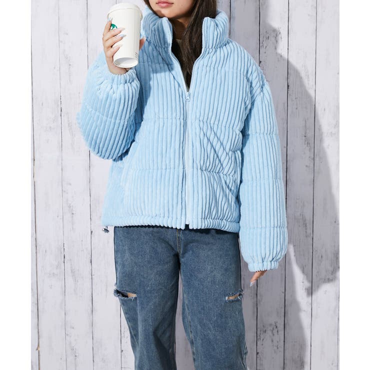 《太コーデュロイ×中綿》レディース ブルゾン 裾ドローコード付き 秋冬アウター | GORGE  | 詳細画像13 