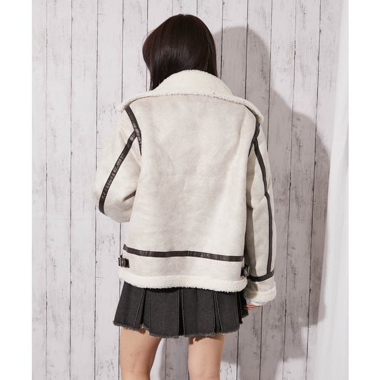 《フェイクムートン×フライト》レディース ジャケット スタンドネック | GORGE  | 詳細画像8 