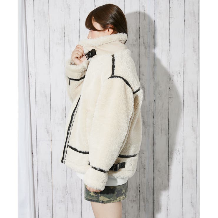 《ビッグシルエット×ボア》レディース フライトジャケット 冬アウター | GORGE  | 詳細画像7 