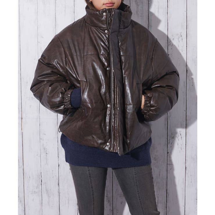 ブラウン | レディース 合皮 ブルゾン | GORGE 